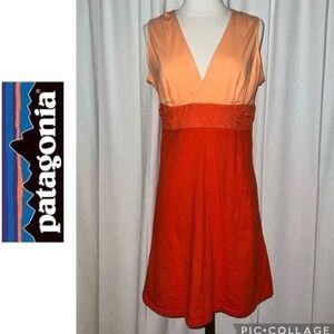 PATAGONIA Classic Sleeveless Empire Waist Margot Dress Turkish Red Size L
